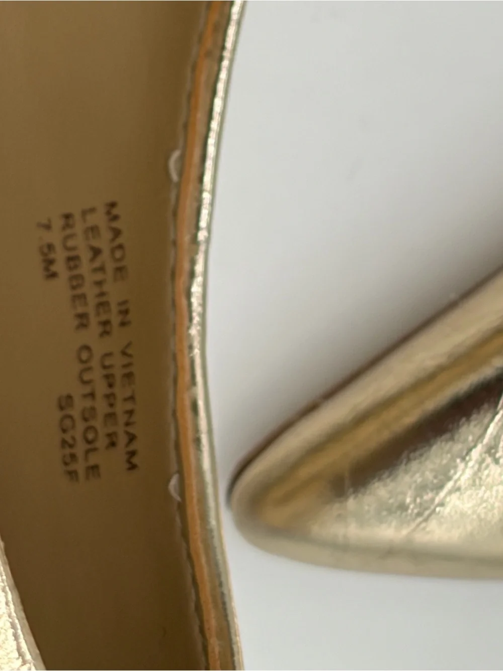 Michael Kors Metallic Gold Pointed D'Orsay Pumps